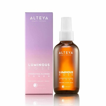 Hydrating flower toner luminous rose alteya organics with box