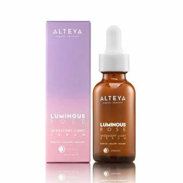 Iridescent light serum luminousrose alteya organics with box