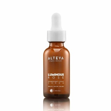 Iridescent light serum luminousrose alteya organics