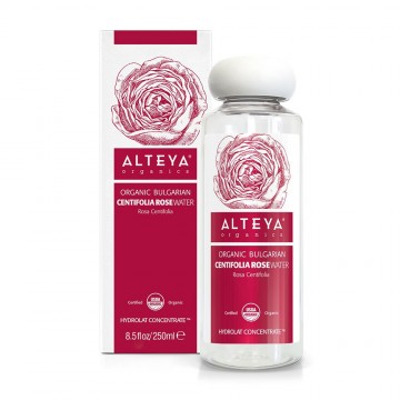 Organic bulgarian centifolia rose water 250 ml alteya organics
