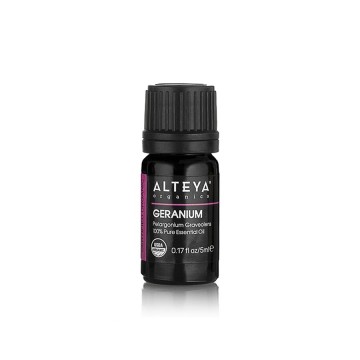 Organic essential oils geranium oil 10 ml alteya organics