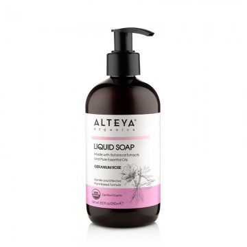 Organic liquid soap geranium rose 250 ml