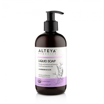 Organic liquid soap lavender aloe 250 ml