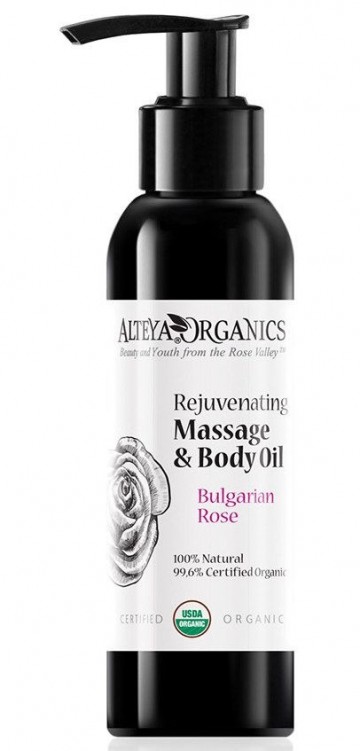 Rejuvenating massage and body oil bulgarian rose